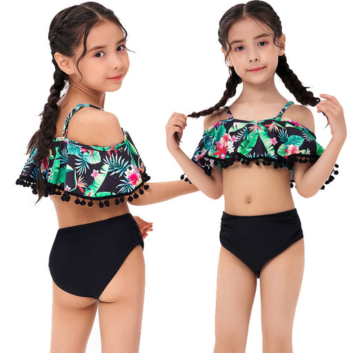 Jewelry WholesaleWholesale Kids Polyester Fiber Swimwear Split Bikini JDC-SW-YWXN002 Swimwear 伊琬轩娜 %variant_option1% %variant_option2% %variant_option3%  Factory Price JoyasDeChina Joyas De China