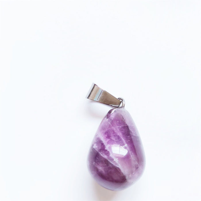 Wholesale Pendant Natural Stone Amethyst MOQ≥2 JDC-PT-YingHai001