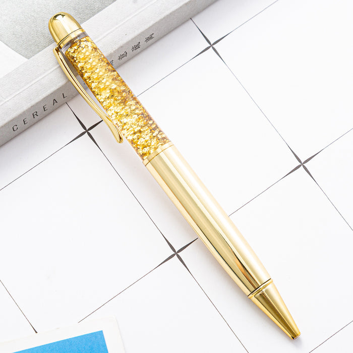 Wholesale Ballpoint Pen Metal Into Oil Dazzle Colorful Quicksand JDC-BP-HongD009