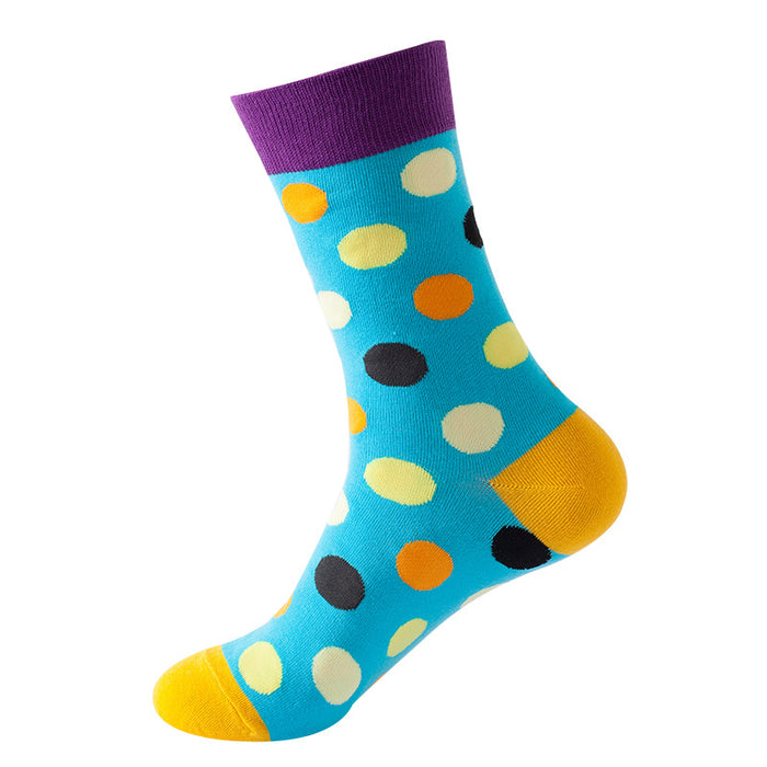 Wholesale polka dot mid tube stockings women's trendy socks MOQ≥2 JDC-SK-XinXi005