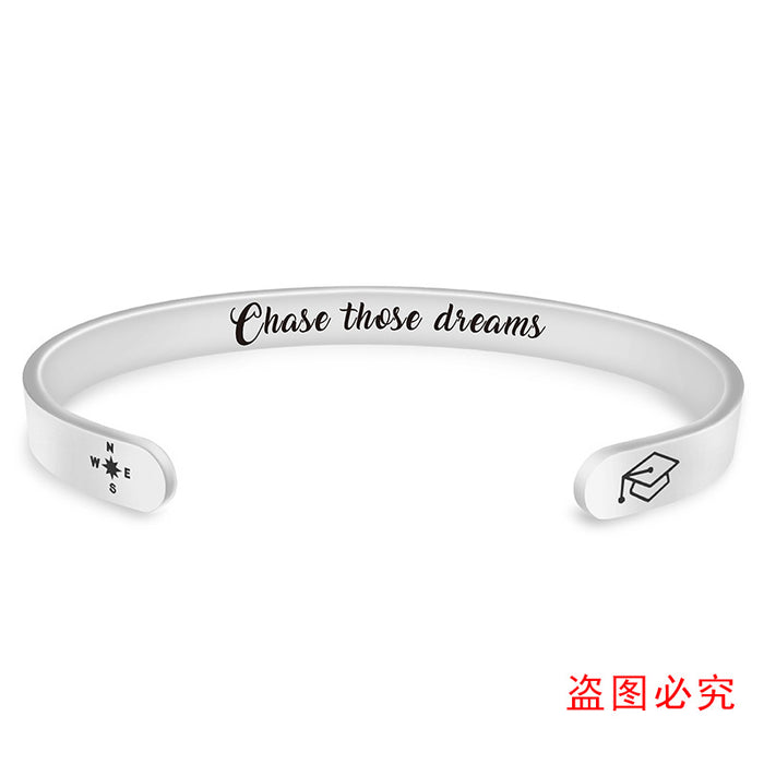 Jewelry WholesaleWholesale Stainless Steel Graduation Season Bracelets JDC-BT-GangGu003 Bracelet 钢古 %variant_option1% %variant_option2% %variant_option3%  Factory Price JoyasDeChina Joyas De China