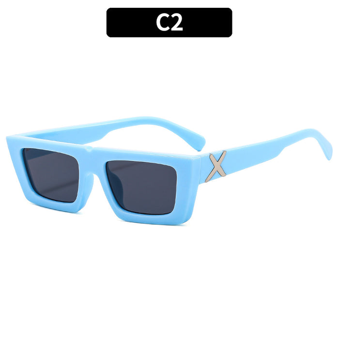 Wholesale Sunglasses PC Small Frame Square Temple X JDC-SG-XiA049