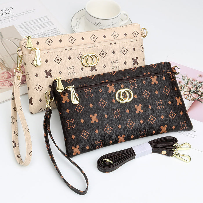 Wholesale shoulder bag PU flower material JDC-SD-Yashuang001