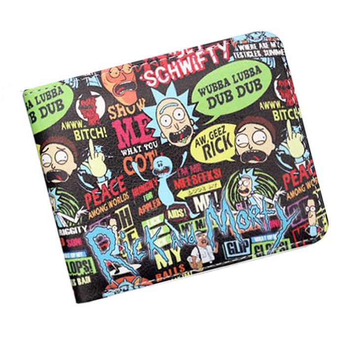 Wholesale Wallet PU Anime Modi Graffiti Color Card Holder (M) JDC-WT-HaoJun002