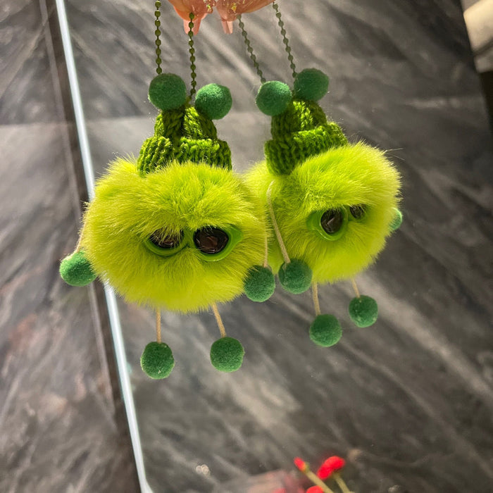 Jewelry WholesaleWholesale cute colorful fur ball elf dust ball hand made plush doll keychain JDC-KC-DJu003 Keychains 冬菊 %variant_option1% %variant_option2% %variant_option3%  Factory Price JoyasDeChina Joyas De China