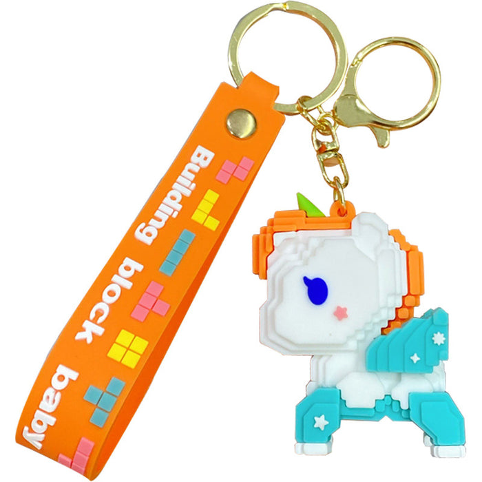 Jewelry WholesaleWholesale Creative Cartoon Building Blocks Exquisite Epoxy Keychain JDC-KC-Yaoyun009 Keychains 瑶韵 %variant_option1% %variant_option2% %variant_option3%  Factory Price JoyasDeChina Joyas De China