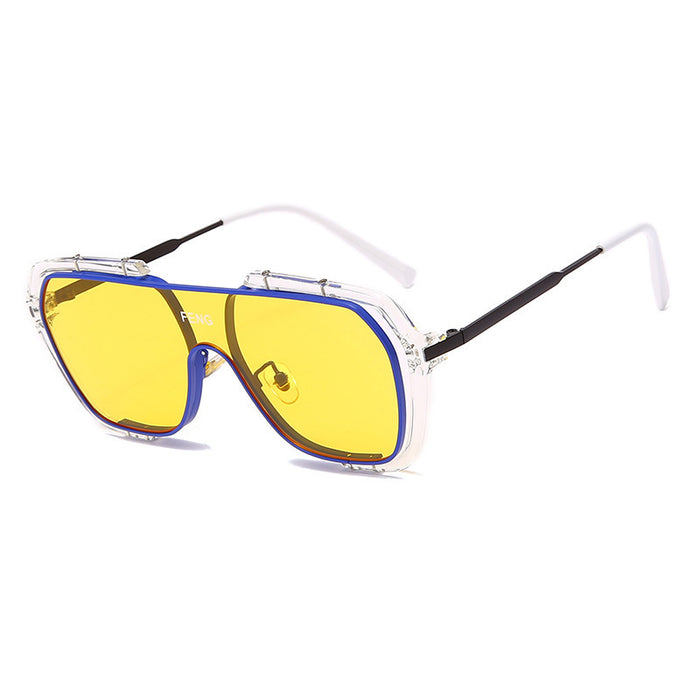 Jewelry WholesaleWholesale Frameless Large Frame Resin Lens PC Metal Sunglasses JDC-SG-JinF032 Sunglasses 季丰 %variant_option1% %variant_option2% %variant_option3%  Factory Price JoyasDeChina Joyas De China