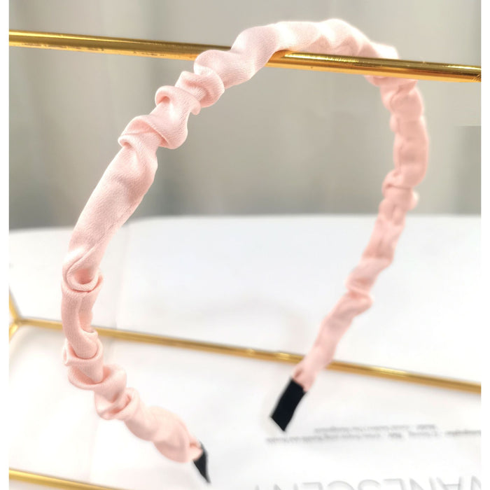 Jewelry WholesaleWholesale pleated candy solid color girly cute headband JDC-HD-Linxiu002 Headband 灵秀 %variant_option1% %variant_option2% %variant_option3%  Factory Price JoyasDeChina Joyas De China