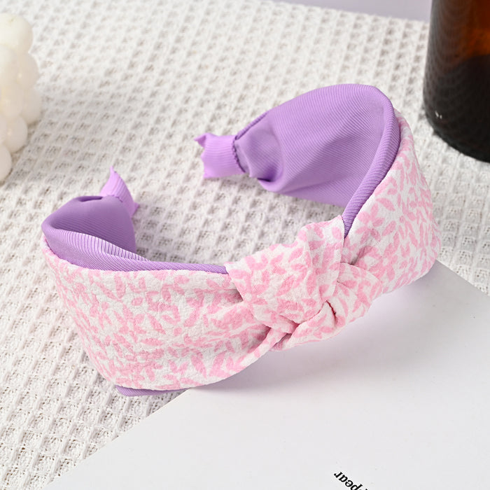 Wholesale Yellow Fabric Floral Headband JDC-HD-wuxuan002