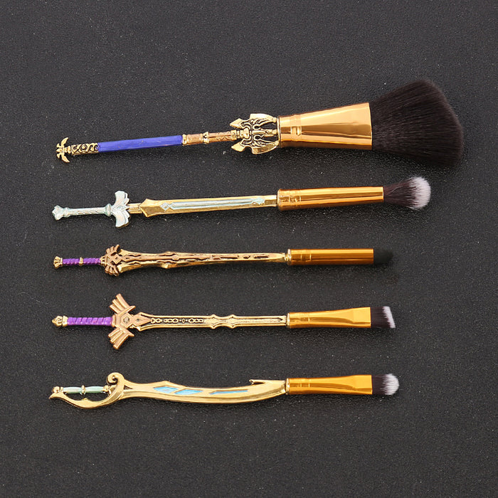 Wholesale Metal Makeup Brush Tool Set (M) MOQ≥3 JDC-MB-GYu013