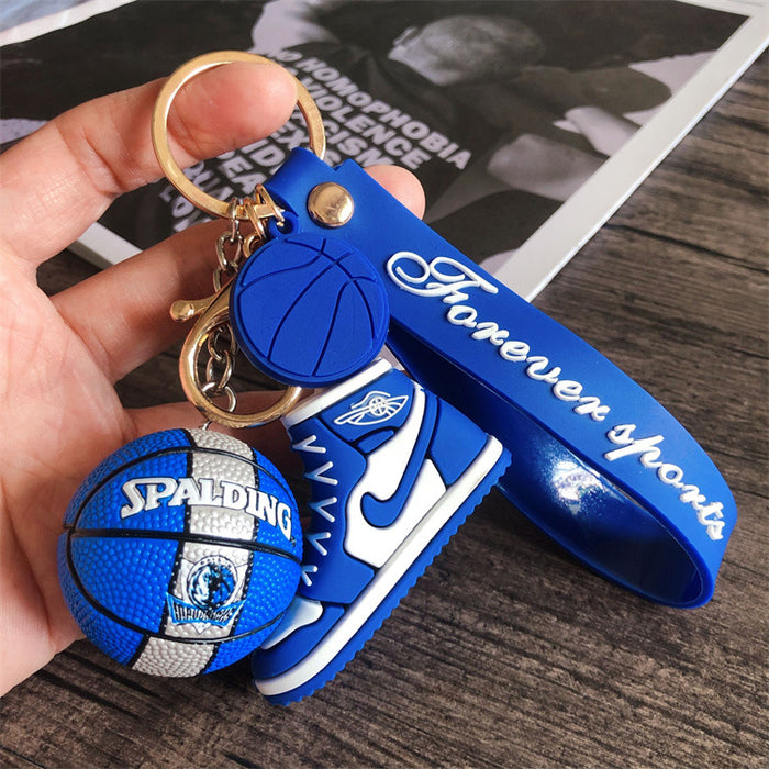 Wholesale star basketball shoes keychain MOQ≥2 JDC-KC-HLv011