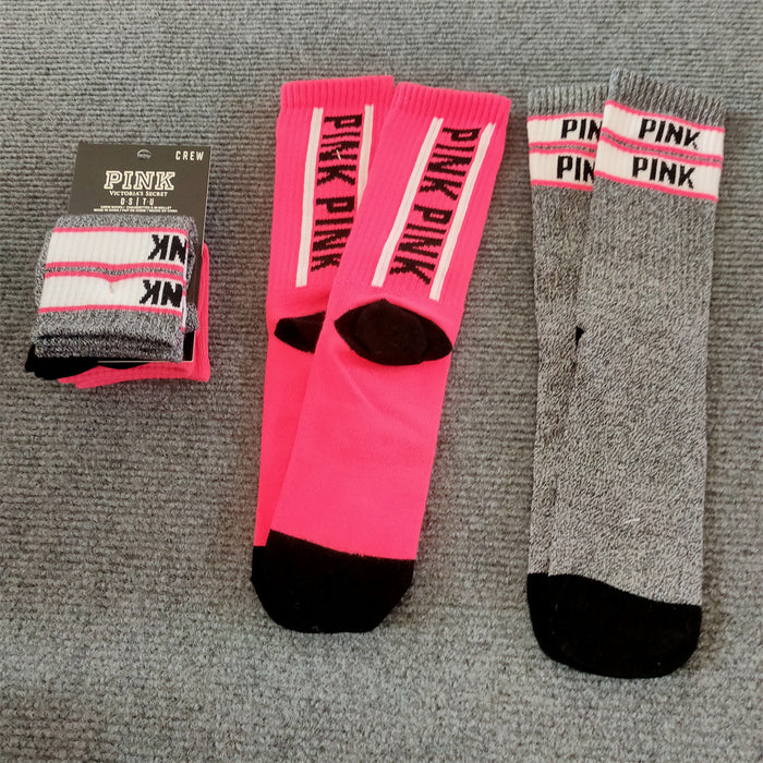 Wholesale Sock Polyester Cotton Sweat Absorbing Street Skateboard Women Pile Dui Calf Socks 2 pairs/set MOQ≥2 JDC-SK-HaoMing001