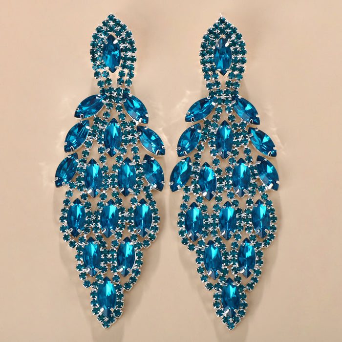 Wholesale Dinner Party Sparkling Rhinestone Earrings JDC-ES-Xins012