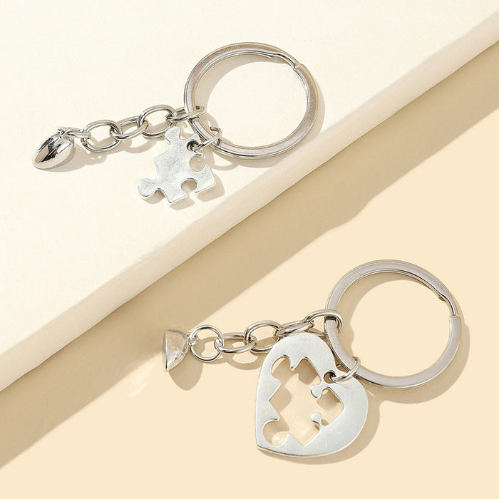 Jewelry WholesaleWholesale Patchwork Map Couple Alloy Love Keychain JDC-KC-WuoD033 Keychains 沃铎 %variant_option1% %variant_option2% %variant_option3%  Factory Price JoyasDeChina Joyas De China