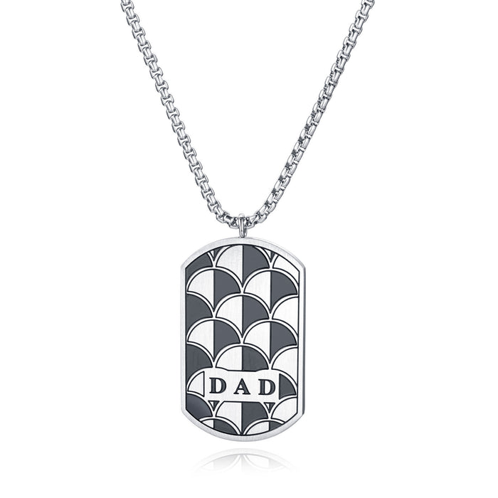 Wholesale Father's Day Dabing Stainless Steel Necklace JDC-NE-TJin001