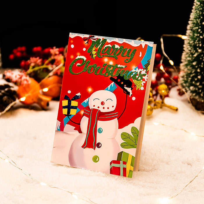 Wholesale Greeting Cards Christmas Greeting Cards Creative Crystal MOQ≥10 JDC-GC-YiHONG004