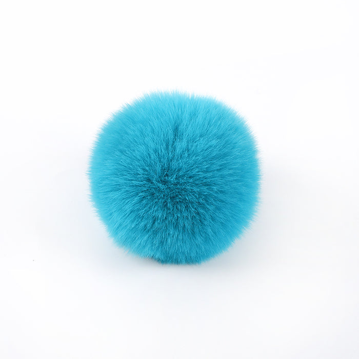 Wholesale Polyester Hair Ball DIY custom keychain JDC-DIY-HuiY001