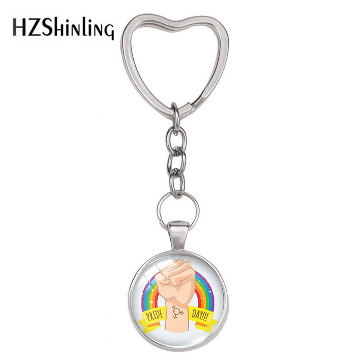 Jewelry WholesaleWholesale LGBT Rainbow Flag Pride Day Keychain JDC-KC-XiangL002 Keychains 翔联 %variant_option1% %variant_option2% %variant_option3%  Factory Price JoyasDeChina Joyas De China