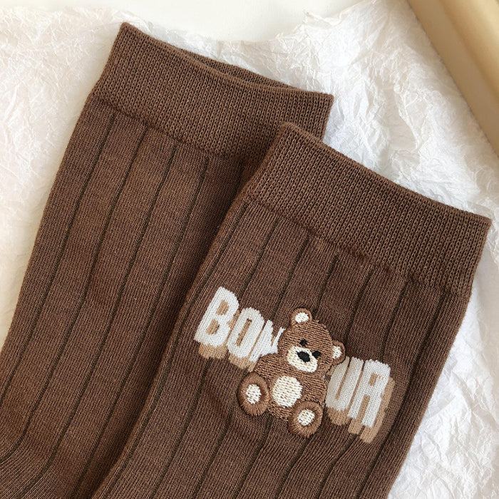 Wholesale Socks Cotton Cute Bear Warm Socks MOQ≥2 JDC-SK-JiaF006