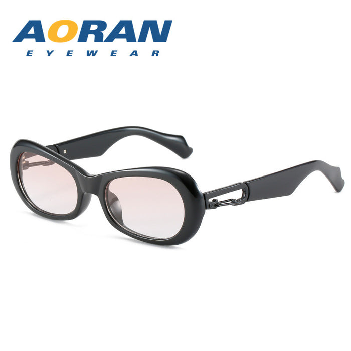 Jewelry WholesaleWholesale retro oval small frame black sunglasses JDC-SG-AoR007 Sunglasses 奥然 %variant_option1% %variant_option2% %variant_option3%  Factory Price JoyasDeChina Joyas De China