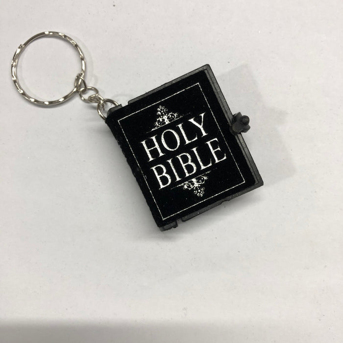 Wholesale Keychain Plush Leather English Bible Keychain MOQ≥2 JDC-KC-WXue002