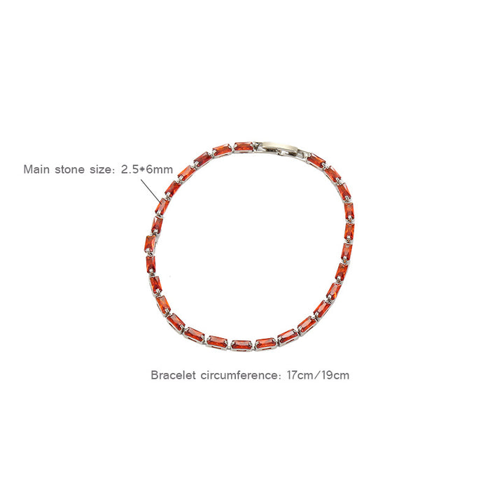 Jewelry WholesaleWholesale Simple Single Row Diamond Zircon Diamond Crystal Bracelet JDC-BT-TLS009 Bracelet 特蕾萨 %variant_option1% %variant_option2% %variant_option3%  Factory Price JoyasDeChina Joyas De China