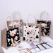 Jewelry WholesaleWholesale cute bear canvas personalized graffiti Bento bag hand bag  (F) JDC-HB-Aiben005 Handbags 艾奔 %variant_option1% %variant_option2% %variant_option3%  Factory Price JoyasDeChina Joyas De China