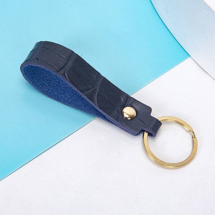 Wholesale Keychains PU Leather Car Simple Solid Color JDC-KC-XingR005