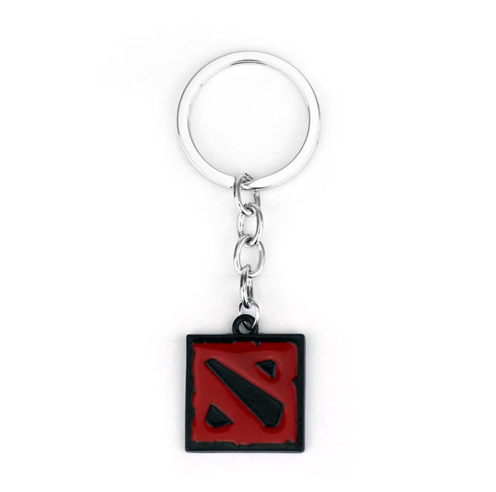 Wholesale Keychains For Backpacks Dota Butcher Hook Logo Alloy Keychain Scythe Weapon Model JDC-KC-AWen018