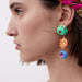 Jewelry WholesaleWholesale Asymmetric Creative Colorful Clay Patchwork Earrings JDC-ES-QLan006 Earrings 千岚 %variant_option1% %variant_option2% %variant_option3%  Factory Price JoyasDeChina Joyas De China