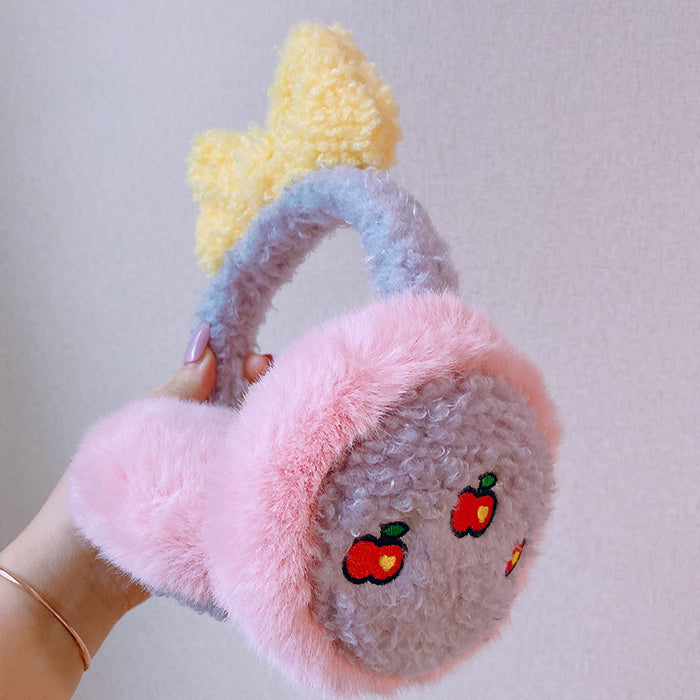 Wholesale Earmuffs Plush Cute Apple Warm Outdoor Ear Defenders JDC-EF-HaN009