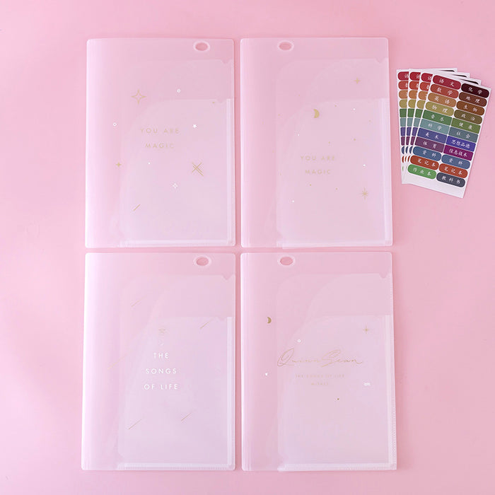 Wholesale folder PVC a4 transparent insert storage book JDC-FB-XuF001