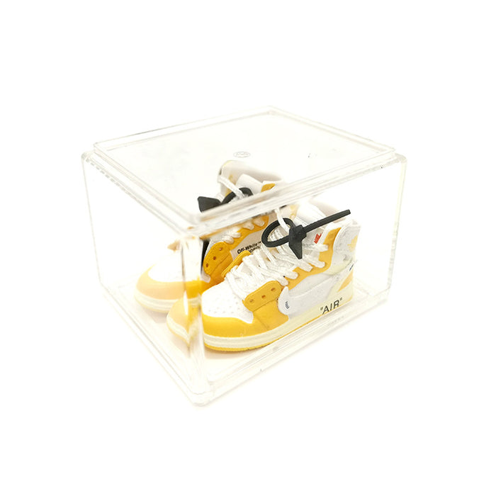 Wholesale Enamel Sneakers Plastic Transparent Box Keychains Ornaments JDC-KC-TuoH009