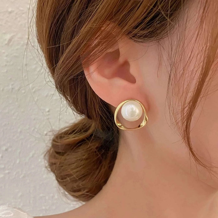 Jewelry WholesaleWholesale Hot Sale Personality Pearl Stud Earrings JDC-ES-F007 Earrings 韩之尚 %variant_option1% %variant_option2% %variant_option3%  Factory Price JoyasDeChina Joyas De China