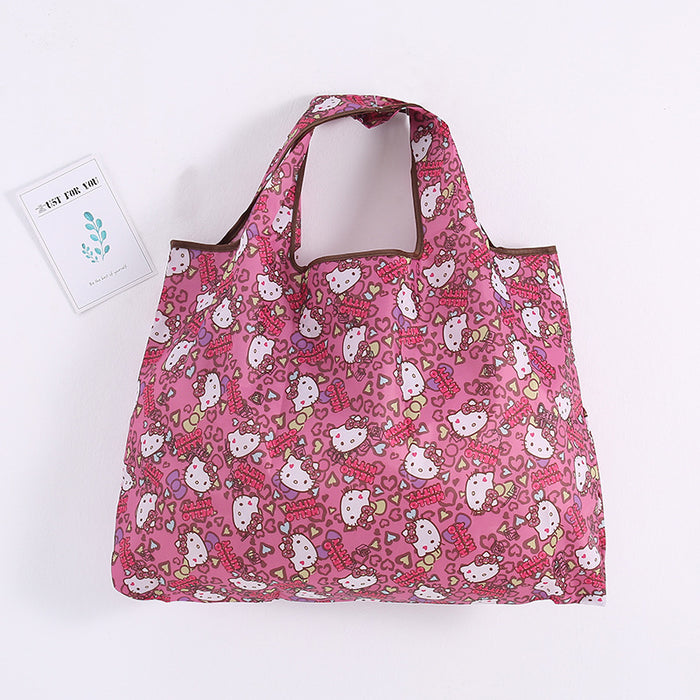 Wholesale Cartoon Cloth Shopping Bag Folding Eco-Friendly Tote Bag (F) MOQ≥10 JDC-HB-Xinka001