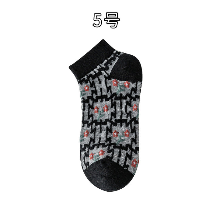 Wholesale socks summer thin section street stall wholesale cotton boat socks shallow mouth MOQ≥2 JDC-SK-LinX001