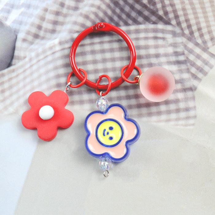 Wholesale Color Flower Animal Acrylic Keychain MOQ≥2 JDC-KC-YChen004