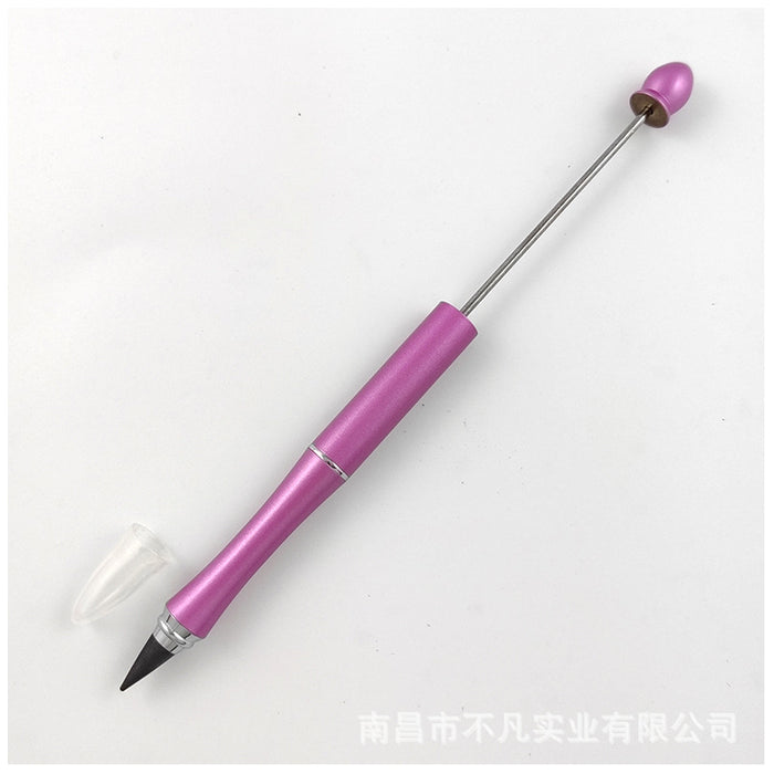 Wholesale Beadable Pens DIY Metal  Pencil With Eraser JDC-PC-BF004