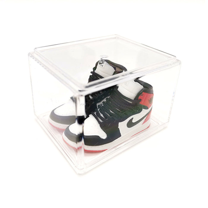 Wholesale Enamel Sneakers Plastic Transparent Box Keychains Ornaments JDC-KC-TuoH008