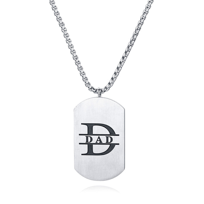 Wholesale Father's Day Dabing Stainless Steel Necklace JDC-NE-TJin001