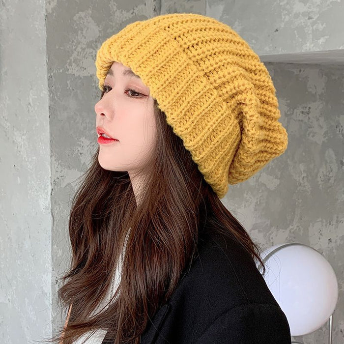 Wholesale Hats Acrylic Warm Earmuffs Pile Beanies Knitted JDC-FH-PinXin001