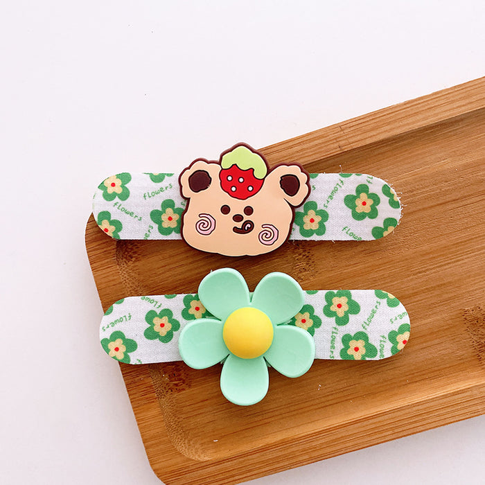 Wholesale Hair Clips New soft plastic flower animal hairpin JDC-HC-MiYu011