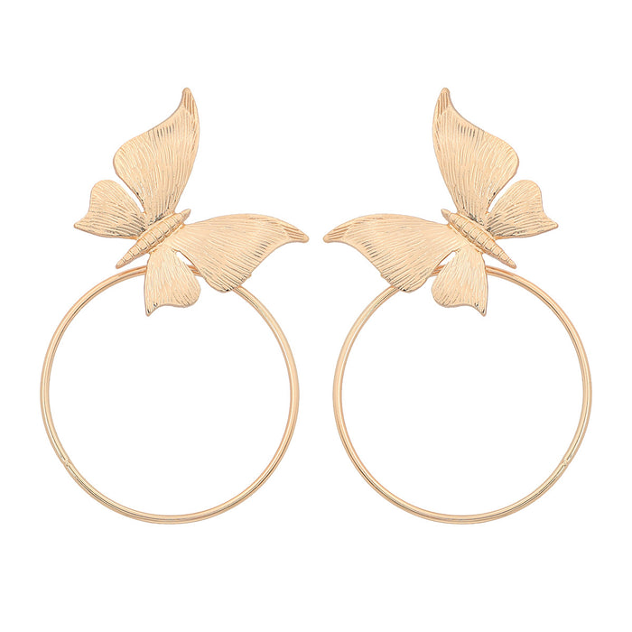 Jewelry WholesaleWholesale Alloy Butterfly Earrings JDC-ES-JL938 Earrings 氿乐 %variant_option1% %variant_option2% %variant_option3%  Factory Price JoyasDeChina Joyas De China