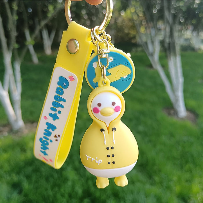 Jewelry WholesaleWholesale creative funny crooked duck key chain cartoon couple MOQ≥3 JDC-KC-YChaang006 Keychains 亿昌 %variant_option1% %variant_option2% %variant_option3%  Factory Price JoyasDeChina Joyas De China