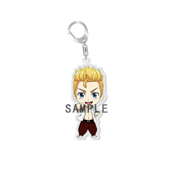 Wholesale pendant cute acrylic keychain Tokyo JDC-KC-XCai001