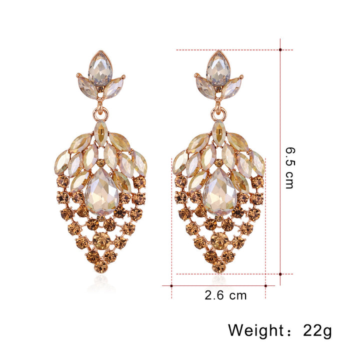 Jewelry WholesaleWholesale cutout crystal tassel earrings JDC-ES-GSDB037 Earrings 丹比华比 %variant_option1% %variant_option2% %variant_option3%  Factory Price JoyasDeChina Joyas De China