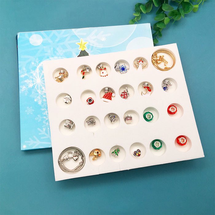 Wholesale Bracelet Alloy Christmas Blind Box Creative Diy Beaded Ornament MOQ≥2sets JDC-BT-ZhongF003