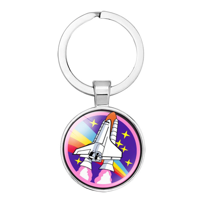 Wholesale NASA Glass Alloy Keychain JDC-KC-NH001