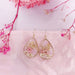 Jewelry WholesaleWholesale geometric natural rose pearl dried flower earrings JDC-ES-XuanY006 Earrings 宣妍 %variant_option1% %variant_option2% %variant_option3%  Factory Price JoyasDeChina Joyas De China