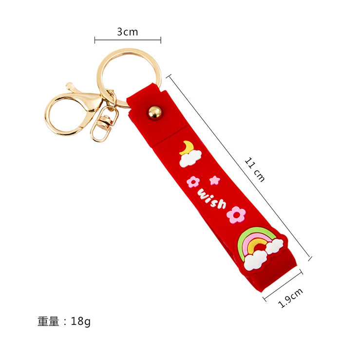 Wholesale Keychains PVC Hardware Cute Lanyard MOQ≥10 JDC-KC-JiK012